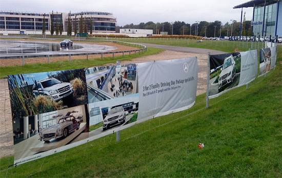 large outdoor baner
